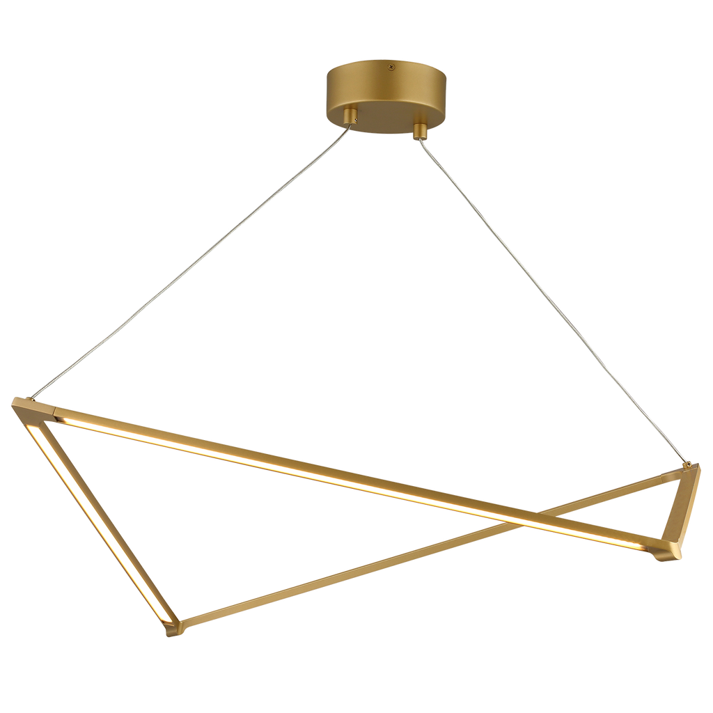 Balto Linear Suspension Satin gold LED 90 CRI 3000K 120V