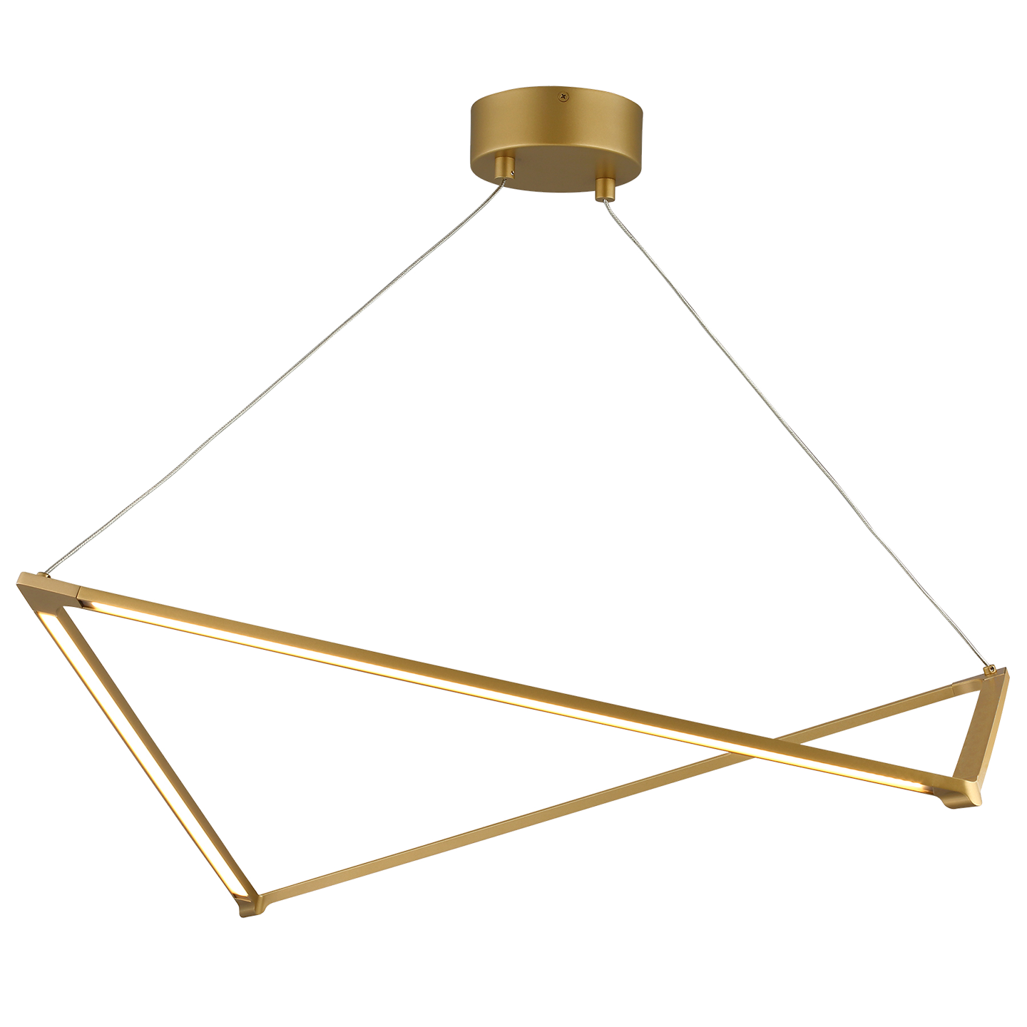 Balto Linear Suspension Satin gold LED 90 CRI 3000K 120V