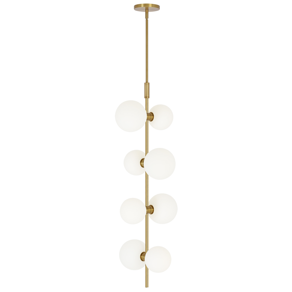 ModernRail Pendant Glass Orbs aged brass 3000K 90 CRI 24v surface canopy