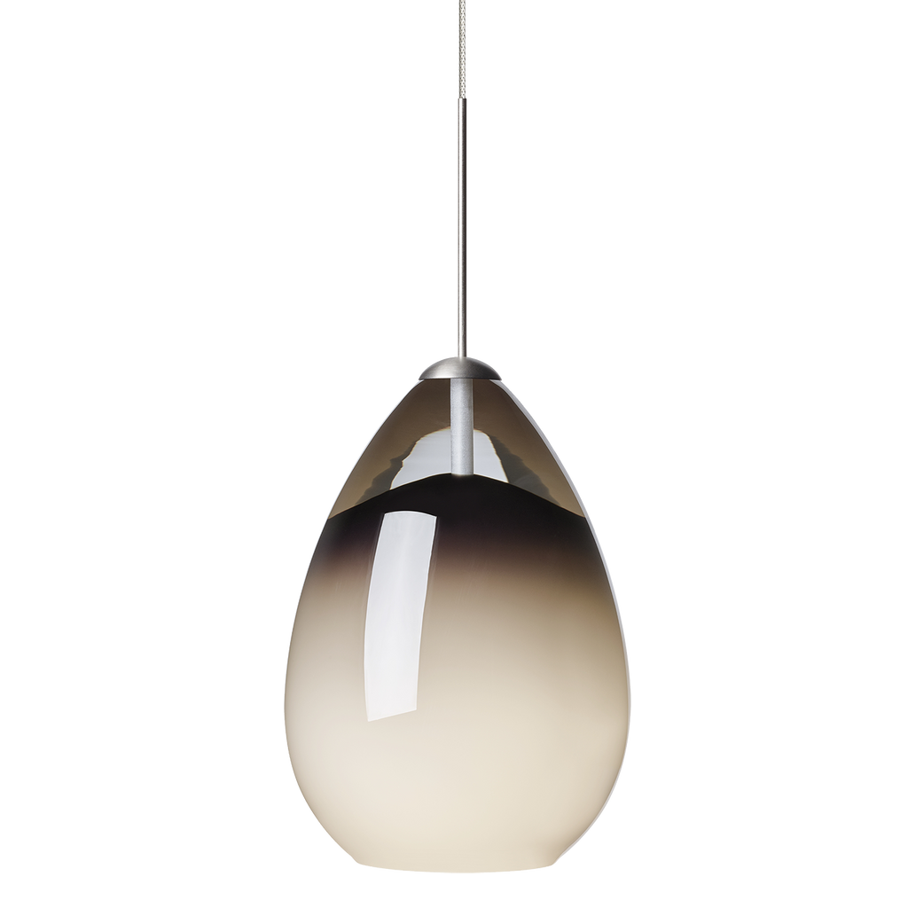 Alina Pendant | Antique Bronze | Smoke Glass MonoRail Bulb(s) Included