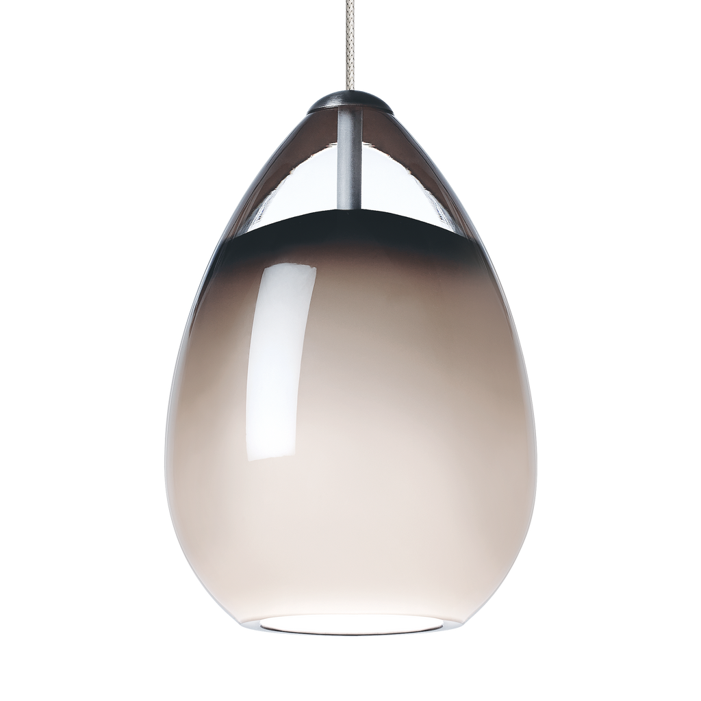Alina Pendant | Antique Bronze | Smoke Glass MonoRail Bulb(s) Included