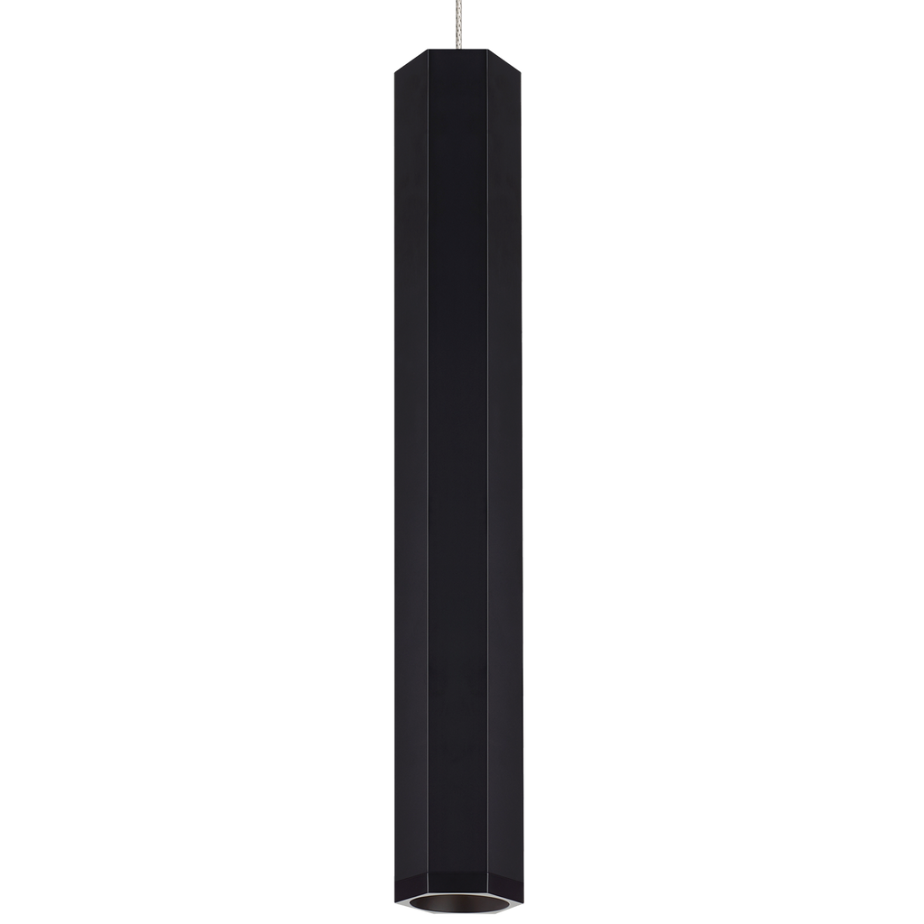 Blok Large Pendant | Matte Black and Satin Nickel |  MonoRail Bulb(s) Not Included