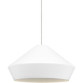 Brummel Pendant | Satin Nickel | Matte White MonoRail Bulb(s) Not Included
