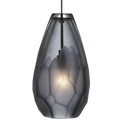 Briolette Pendant | Antique Bronze | Smoke glass MonoRail Bulb(s) Included