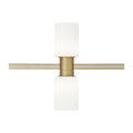 Cylinders Head Vertical aged brass 3000K 90 CRI integrated led 90 cri 3000k 12v