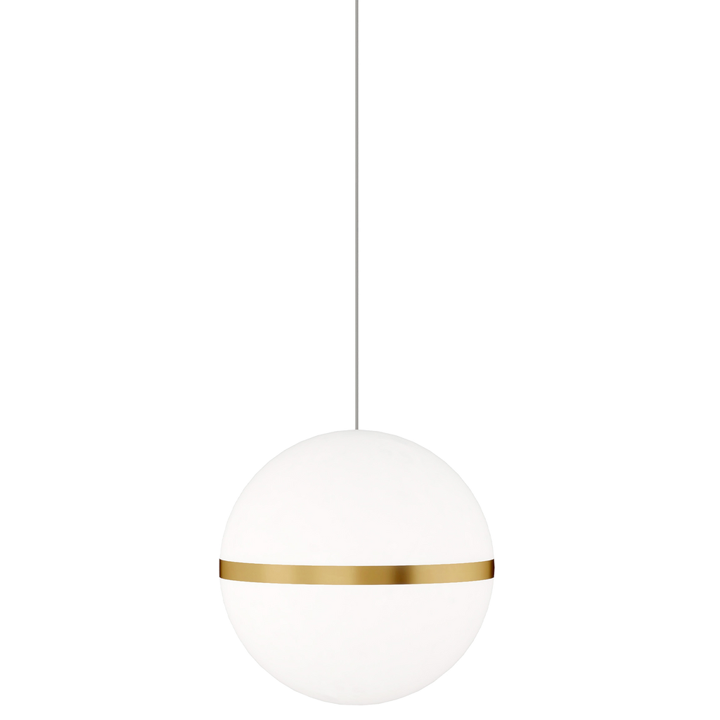 Mini Hanea Pendant | Natural Brass | Acrylic Shade MonoRail Bulb(s) Not Included