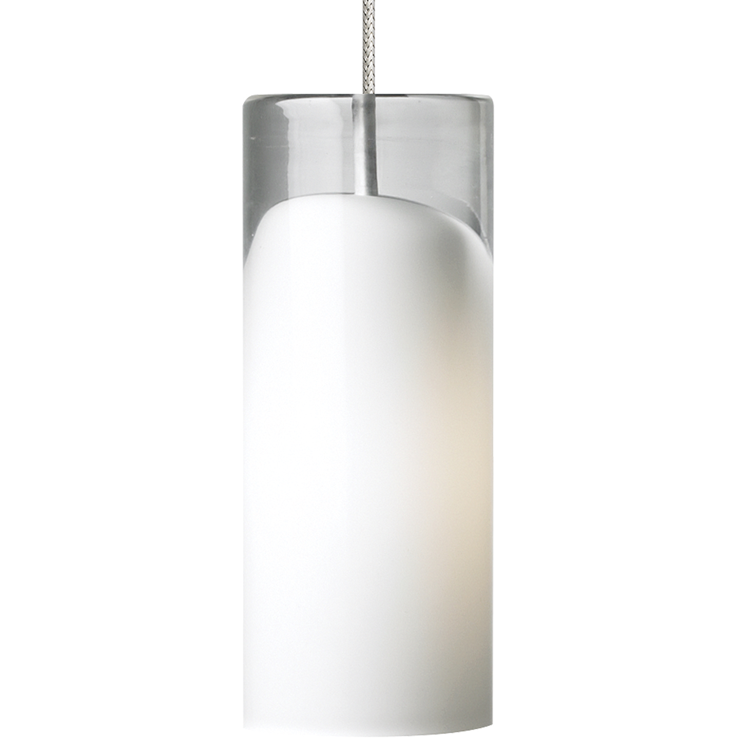 Horizon Pendant | Satin Nickel | Frost glass MonoRail Bulb(s) Included