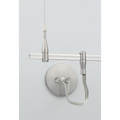 MonoRail Center Power Feed Single-Feed 4" Round Center Power Feed satin nickel
