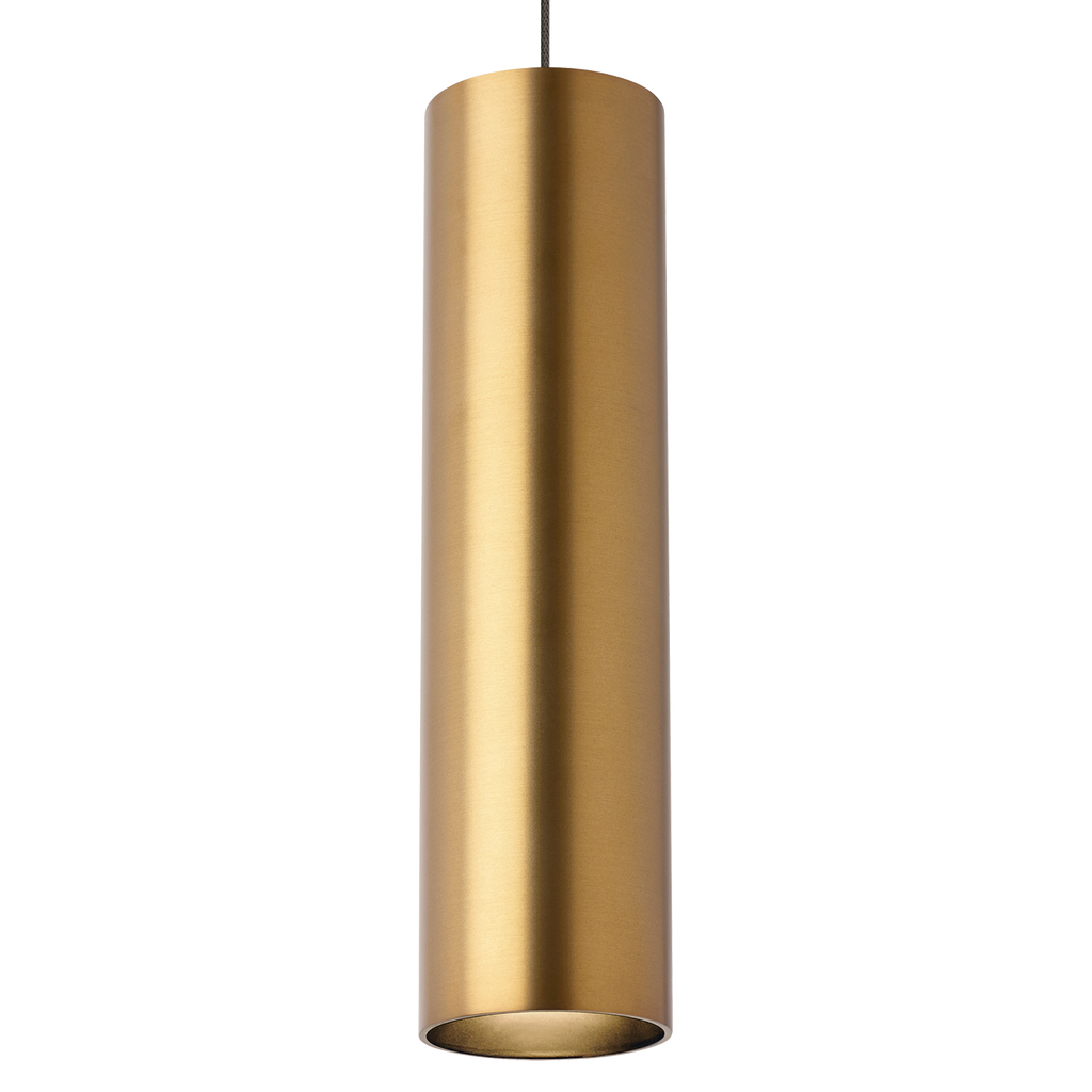 Piper Pendant | Aged Brass |  MonoRail Bulb(s) Included