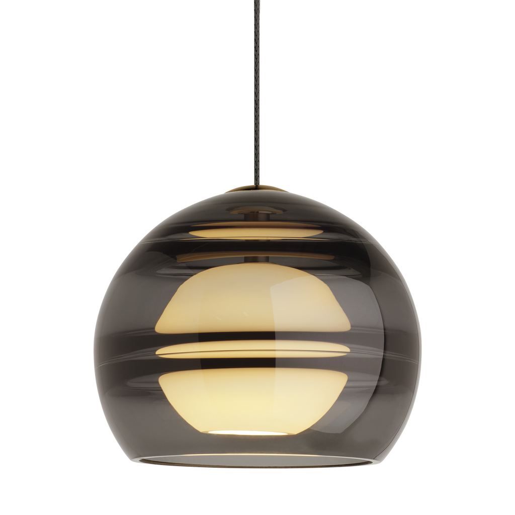 Sedona Pendant | Aged Brass | Smoke MonoRail Bulb(s) Not Included