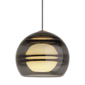 Sedona Pendant | Aged Brass | Smoke MonoRail Bulb(s) Included