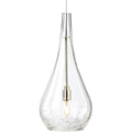 Seguro Pendant | Satin Nickel | Clear glass MonoRail Bulb(s) Not Included