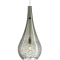 Seguro Pendant | Satin Nickel | Smoke glass MonoRail Bulb(s) Not Included