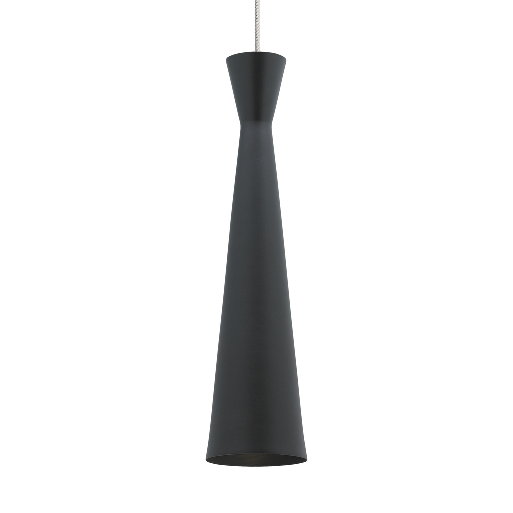Windsor Pendant | Satin Nickel | Black MonoRail Bulb(s) Not Included