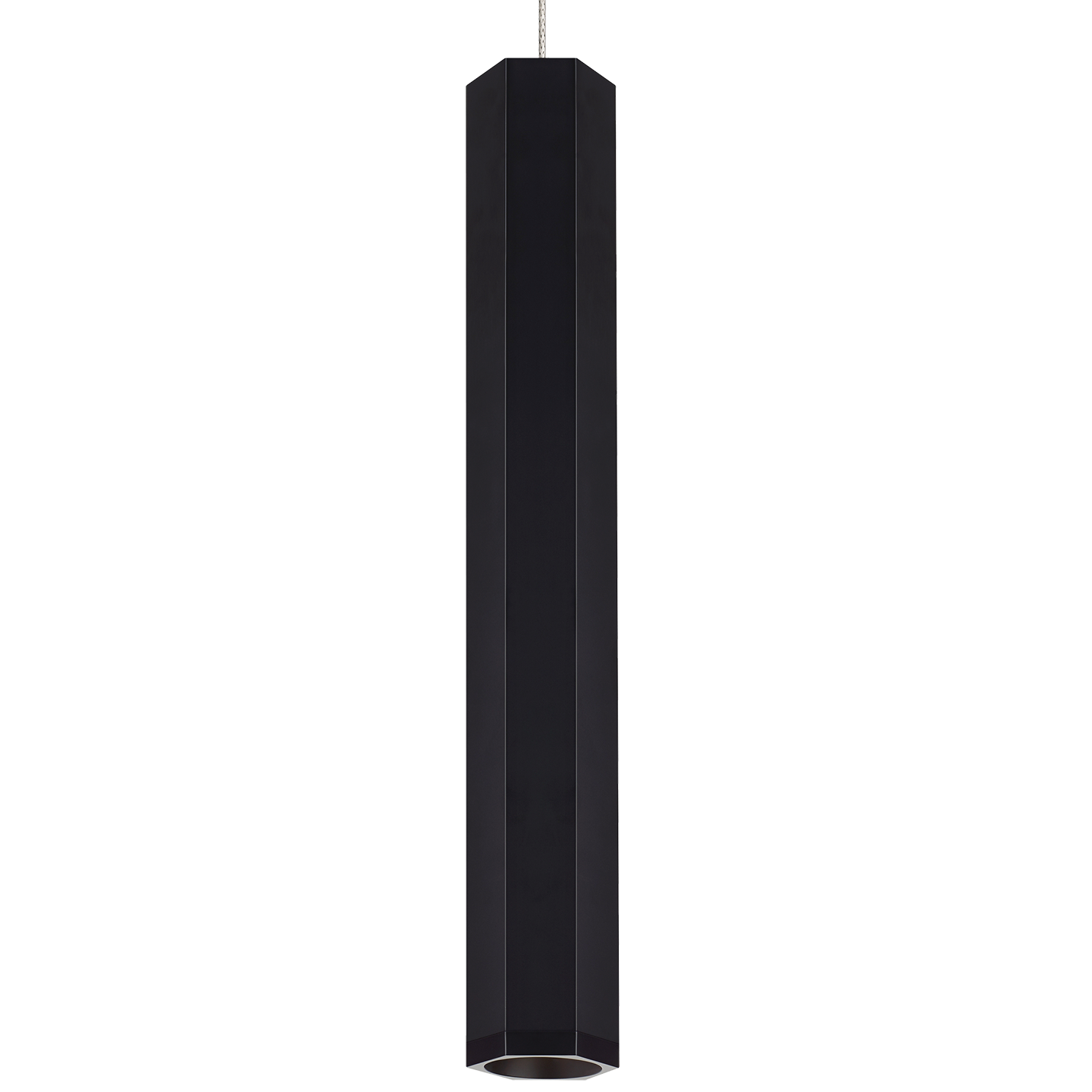 Blok Large Pendant | Matte Black and Satin Nickel |  Monopoint Bulb(s) Not Included