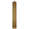 Blok Large Pendant | Aged Brass and Aged Brass |  Monopoint Bulb(s) Not Included