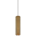Blok Small Pendant | Aged Brass and Aged Brass |  Monopoint Bulb(s) Not Included