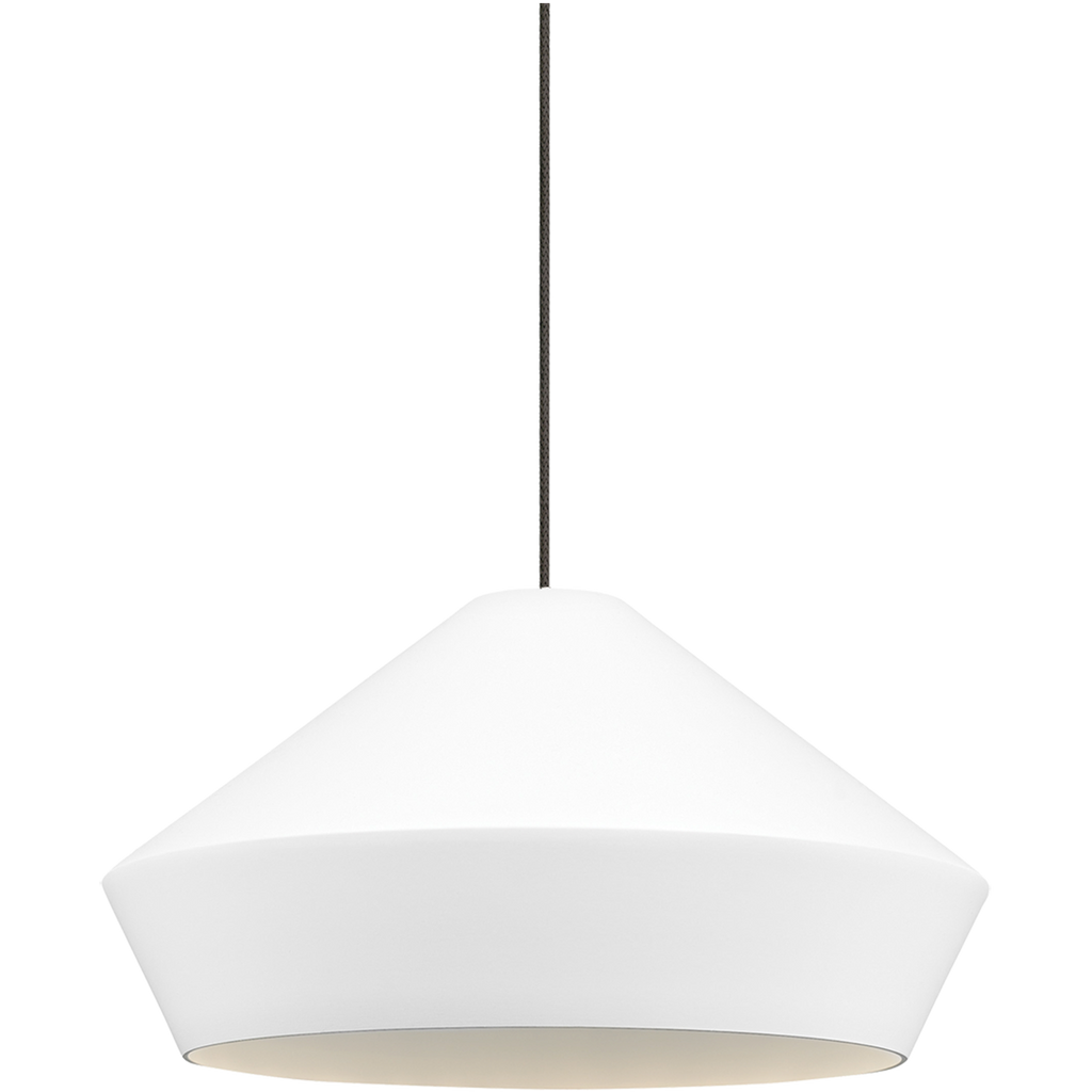 Brummel Pendant | Antique Bronze | Matte White Monopoint Bulb(s) Not Included