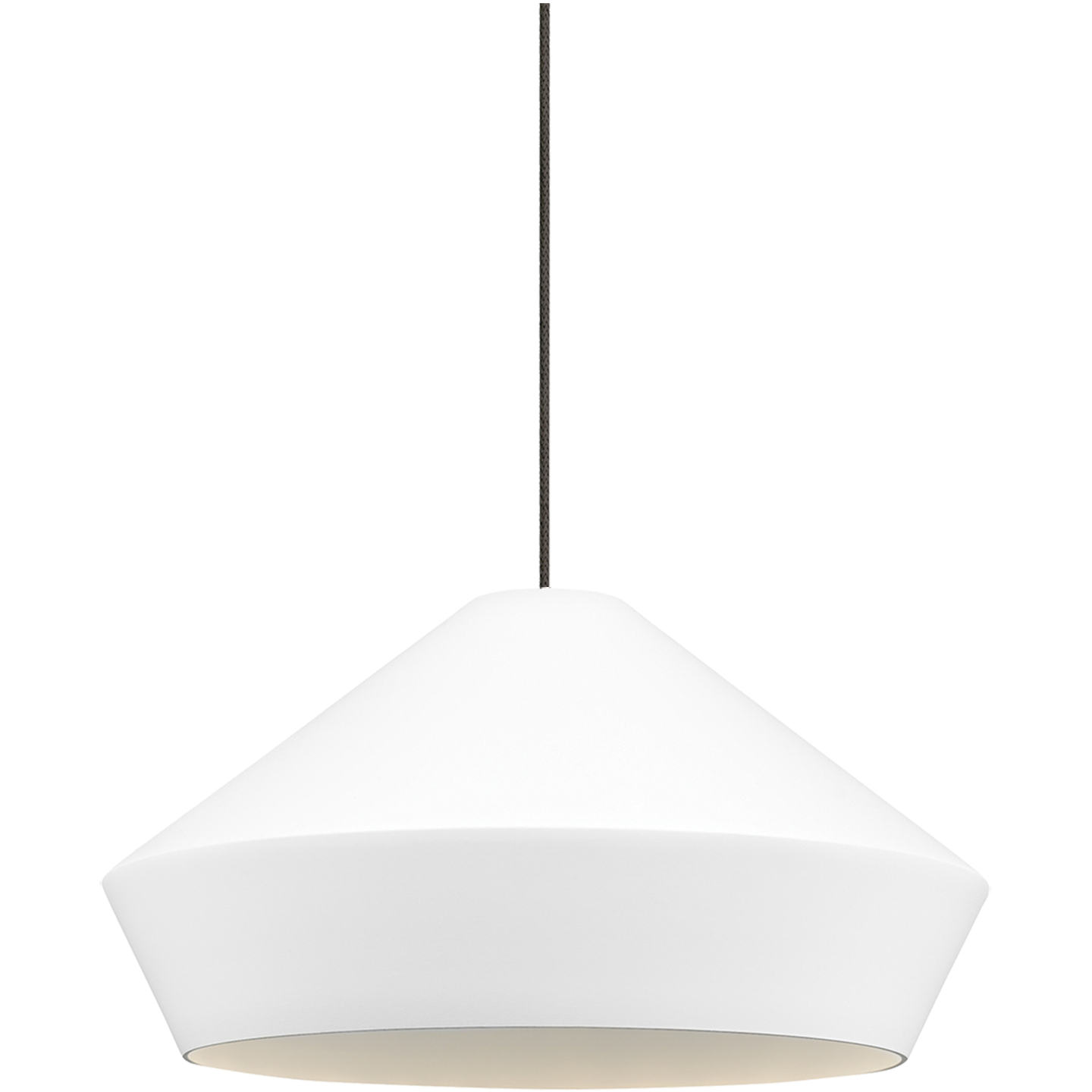 Brummel Pendant | Antique Bronze | Matte White Monopoint Bulb(s) Included