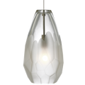 Briolette Pendant | Antique Bronze | Frost glass Monopoint Bulb(s) Included