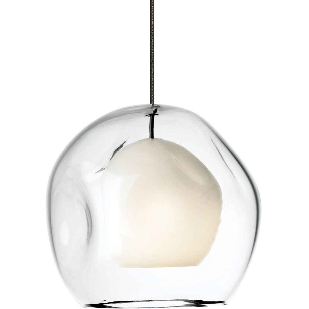 Mini Jasper Pendant | Antique Bronze | Clear glass Monopoint Bulb(s) Not Included