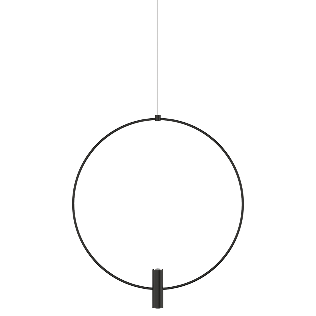 Layla Mini Large Pendant | Nightshade Black | Aluminum Monopoint Bulb(s) Included