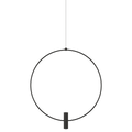 Layla Mini Large Pendant | Nightshade Black | Aluminum Monopoint Bulb(s) Included