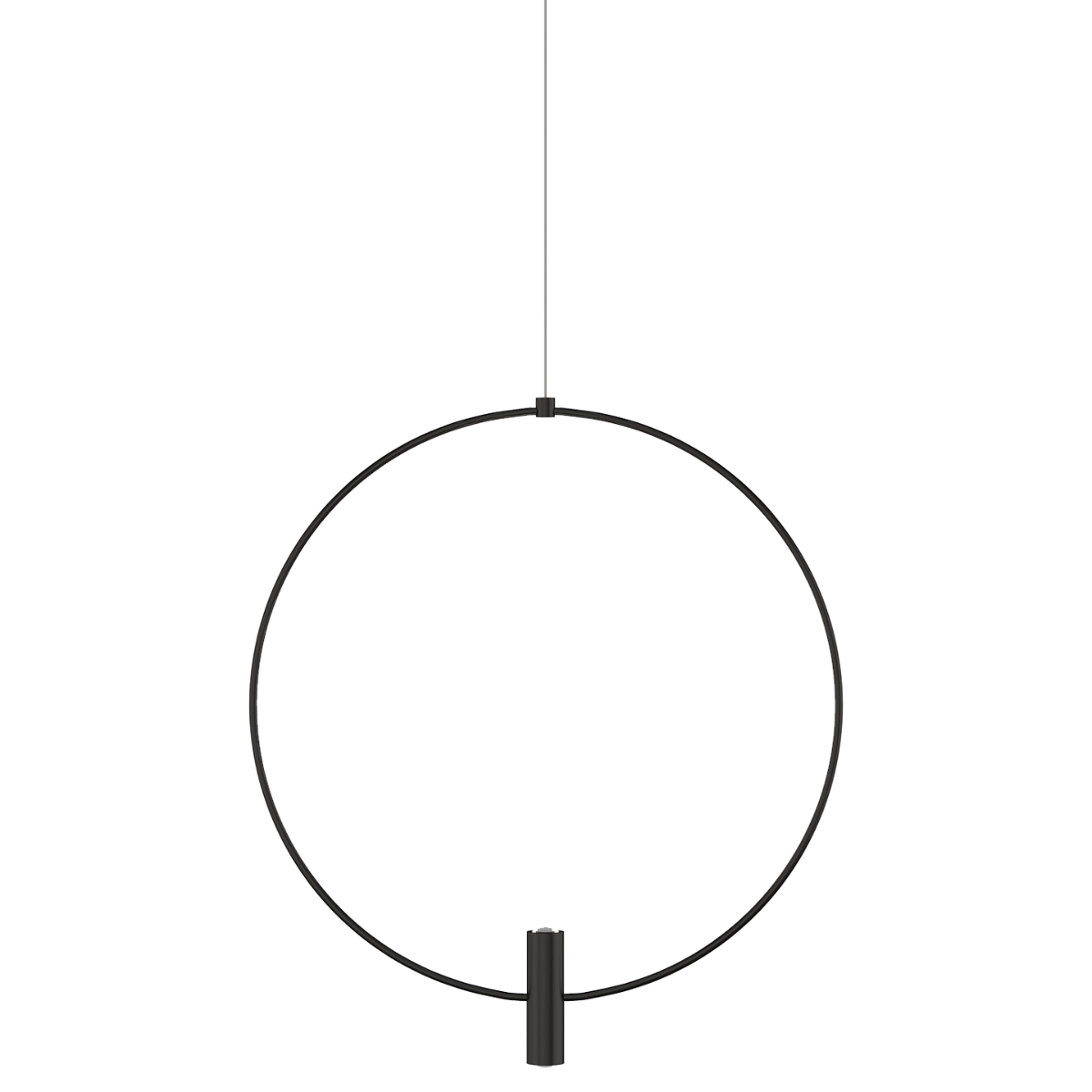 Layla Mini Large Pendant | Nightshade Black | Aluminum Monopoint Bulb(s) Included