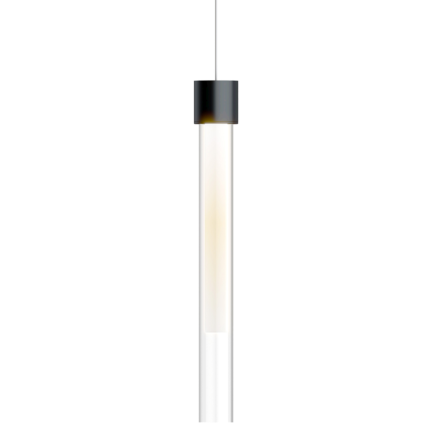 Mini Linger Pendant | Nightshade Black | Outer Glass | inner acrylic Monopoint Bulb(s) Included
