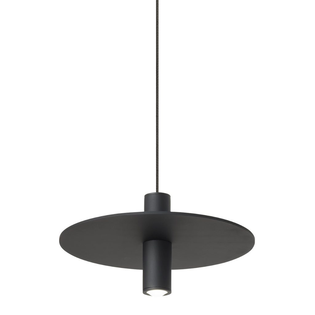 Mini Ponte Pendant | Nightshade Black | Metal Shade Monopoint Bulb(s) Included
