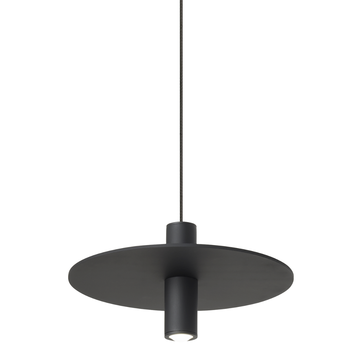 Mini Ponte Pendant | Nightshade Black | Metal Shade Monopoint Bulb(s) Included