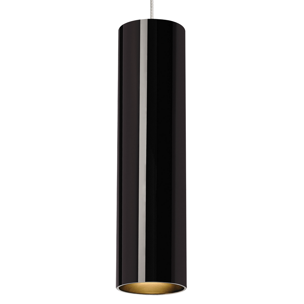 Piper Pendant | Black and Satin Nickel |  Monopoint Bulb(s) Included