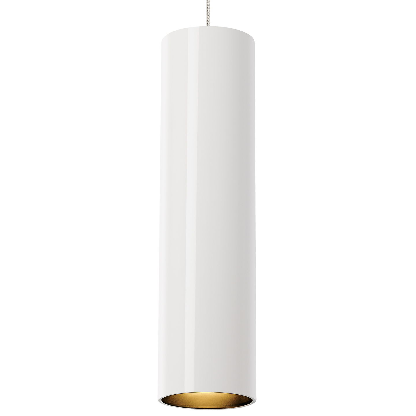 Piper Pendant | White and Satin Nickel |  Monopoint Bulb(s) Included