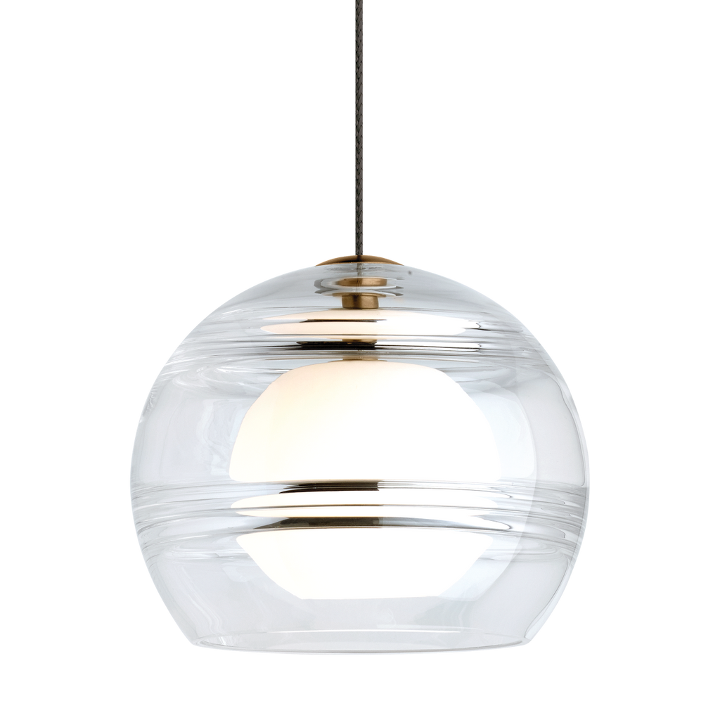 Sedona Pendant | Aged Brass | Clear Monopoint Bulb(s) Not Included
