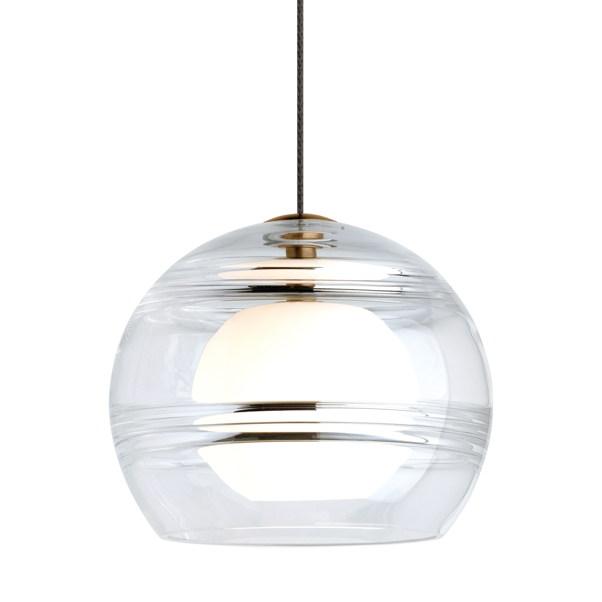 Sedona Pendant | Aged Brass | Clear Monopoint Bulb(s) Not Included