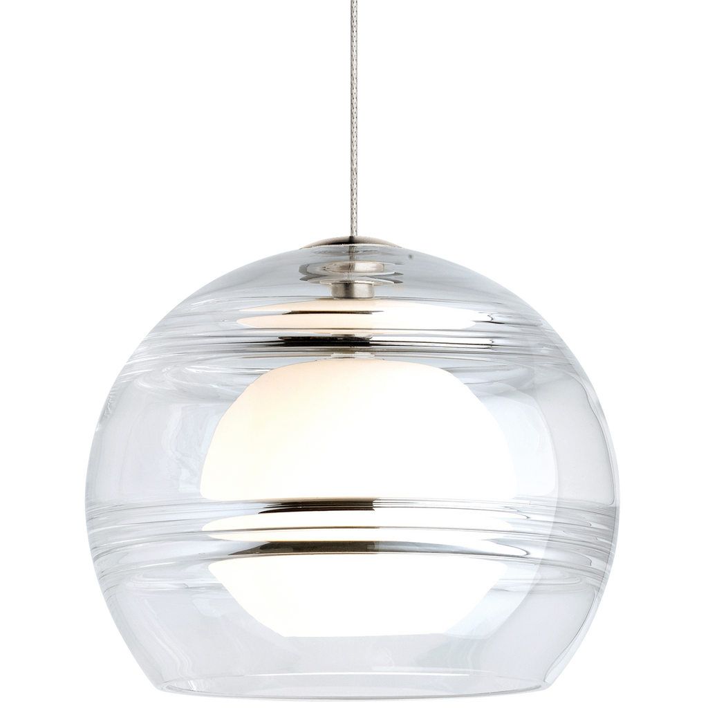 Sedona Pendant | Satin Nickel | Clear Monopoint Bulb(s) Not Included
