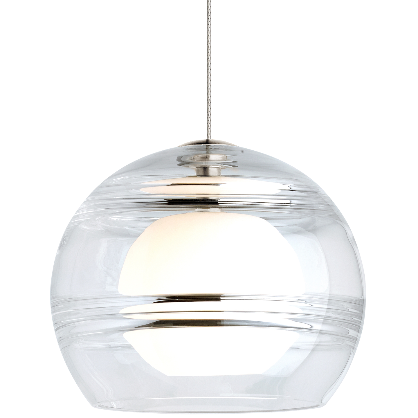 Sedona Pendant | Satin Nickel | Clear Monopoint Bulb(s) Not Included