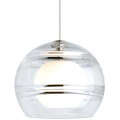 Sedona Pendant | Satin Nickel | Clear Monopoint Bulb(s) Included