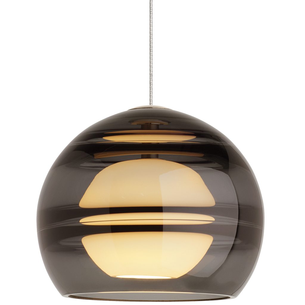 Sedona Pendant | Satin Nickel | Smoke Monopoint Bulb(s) Not Included