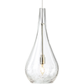 Seguro Pendant | Satin Nickel | Clear glass Monopoint Bulb(s) Not Included