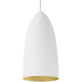 Mini Signal Pendant MonoPoint Rubberized White/Gold satin nickel no lamp
