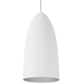 Mini Signal Pendant MonoPoint Rubberized White/Platinum satin nickel no lamp