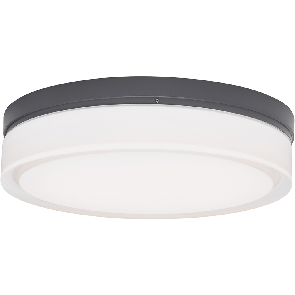 Cirque Large Outdoor Wall/Flush Mount Large Charcoal 3000K 90 CRI