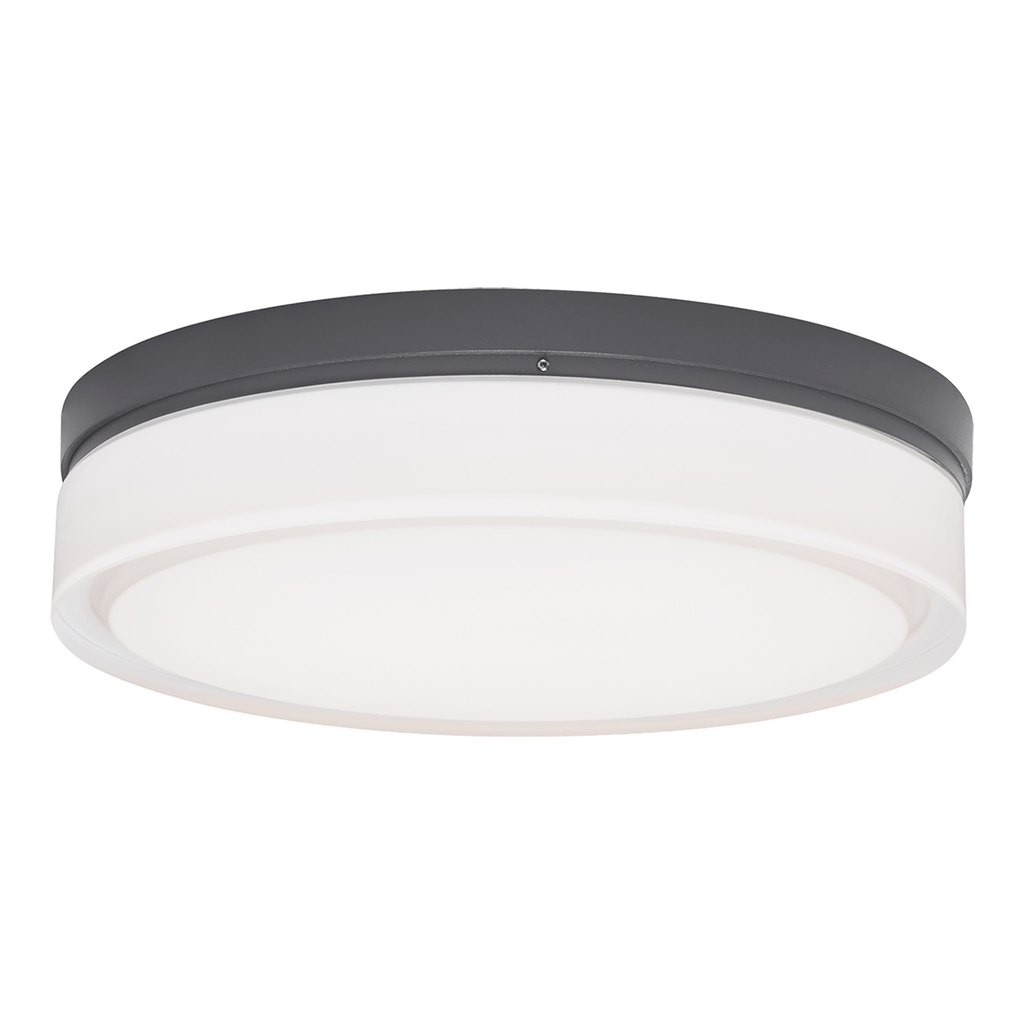 Cirque Small Outdoor Wall/Flush Mount Small Charcoal 3000K 90 CRI