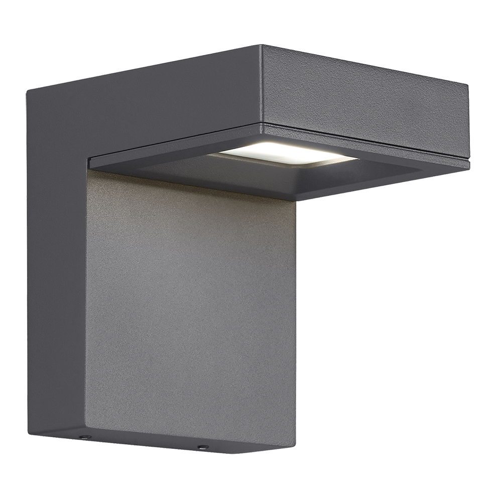 Taag 6 Outdoor Wall | Charcoal 3000K Button Photocontrol + In-LineFuse + Surge Protection