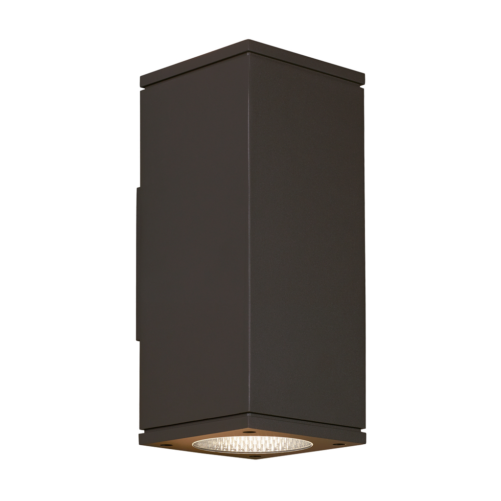 Tegel 12 Outdoor Wall | Black 2700K 36° Downlight None