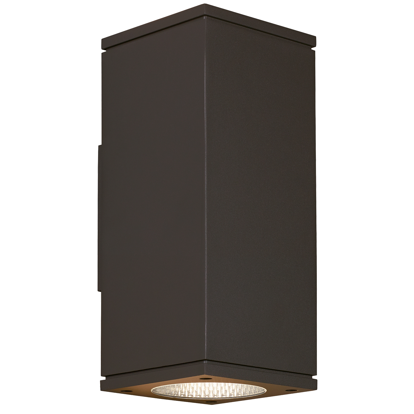 Tegel 12 Outdoor Wall | Black 3000K 36° Downlight None