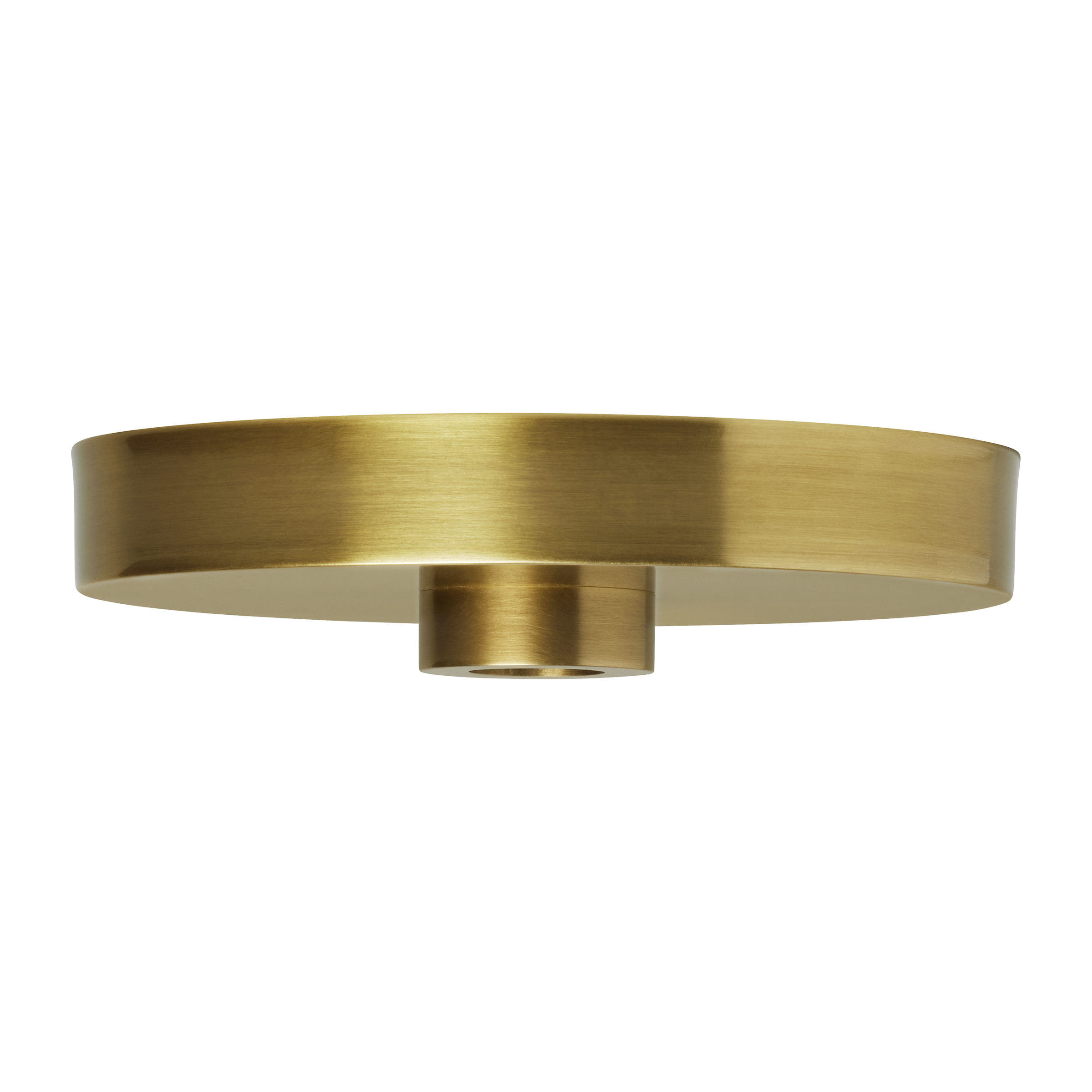 6" Line-Voltage Shallow Canopy | Plated Brass
