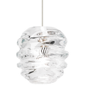 Audra Pendant | Satin Nickel | Clear Glass Bulb(s) Not Included