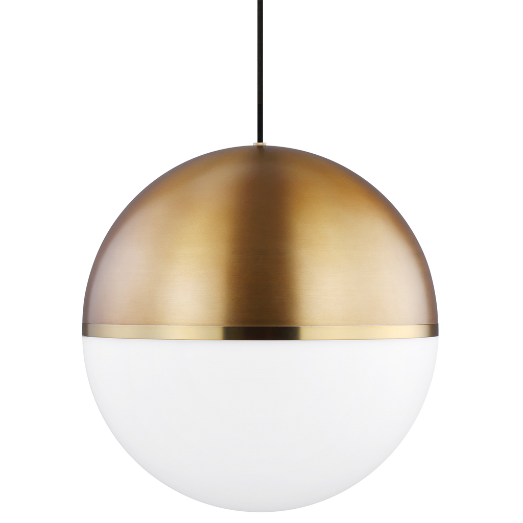 Akova Grande Pendant | Aged Brass/Bright Brass Bulb Not Included